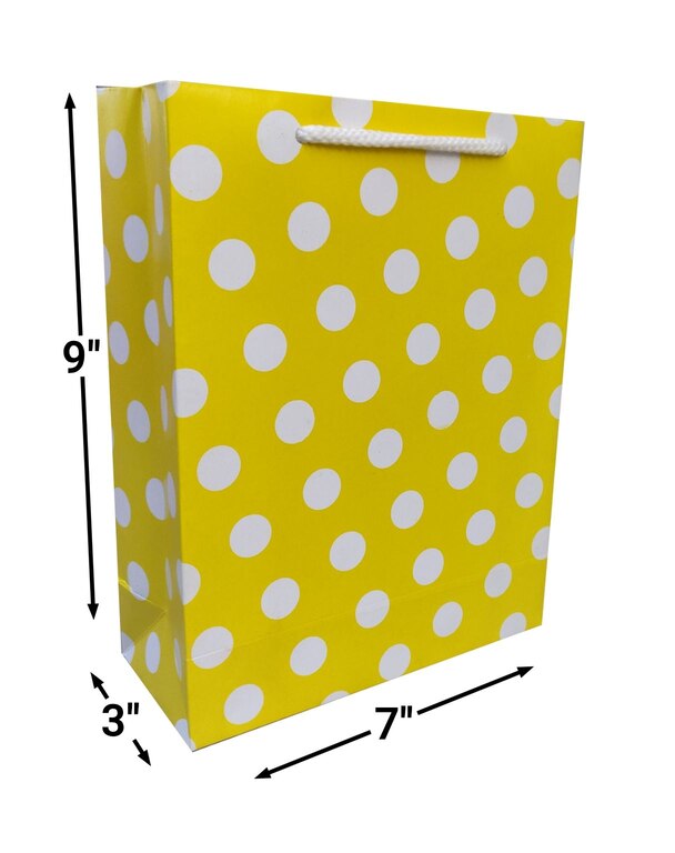 Yellow Dots Paper Bags